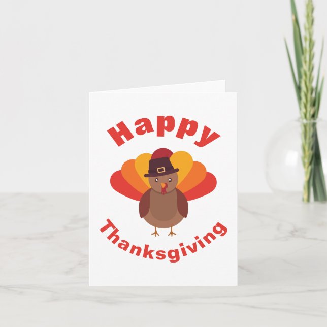 Carte Joyeux Thanksgiving (Devant)