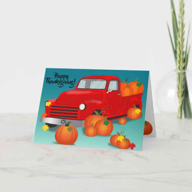 Carte Joyeux Thanksgiving (Devant)