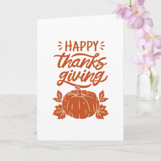 Carte Joyeux Thanksgiving Chaud Automne