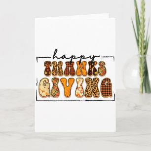 Carte Joyeux Thanksgiving pour la journée de la dinde en