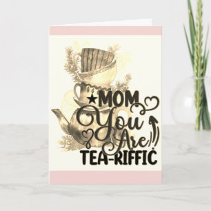 Carte Joyeux Thé de la Fête des mères Amoureux Maman amu