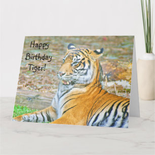 Carte Joyeux tigre d'anniversaire