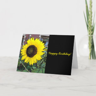 Carte Joyeux tournesol d'anniversaire