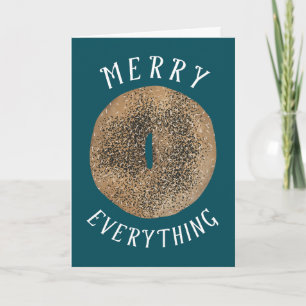 Carte Joyeux tout Bagel et heureux nouveau Schmear