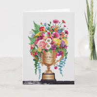 Joyeux Trophée Floral Fête des Mères Personnalisab