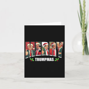 Carte Joyeux Trumpmas Père Noël Trump Pajamas de Noël Dr