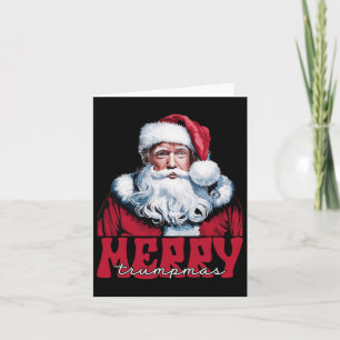Carte Joyeux Trumpmas Père Noël Trump Pajamas de Noël Dr