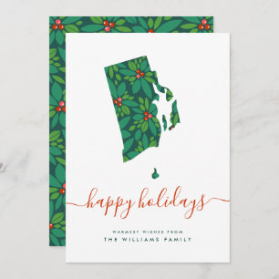 Carte JOYEUX VACANCES Chaleureuses De Rhode Island