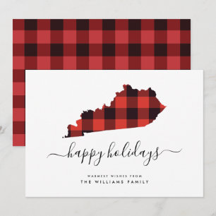 Carte JOYEUX VACANCES Chaleureux Voeux Du Kentucky