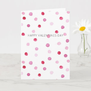 Carte Joyeux Valentines Jour MON AMOUR Pois rose sucré