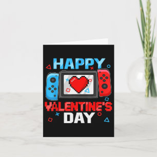 Carte Joyeux Valentines Jour Vidéo Contrôleur Coeur T