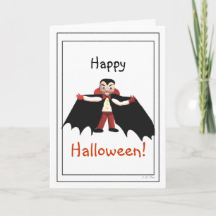 Carte Joyeux Vampire d'Halloween