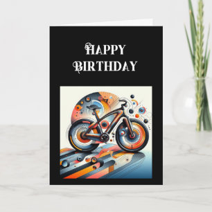 Carte Joyeux vélo d'anniversaire Inspirational