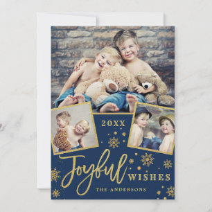 Carte Joyeux voeux de Noël 3 PHOTO voeux de vacances