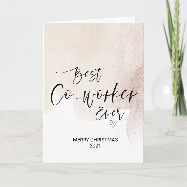 Carte Joyeux voeux de Noël pour Co Worker Ami Noël (Devant)