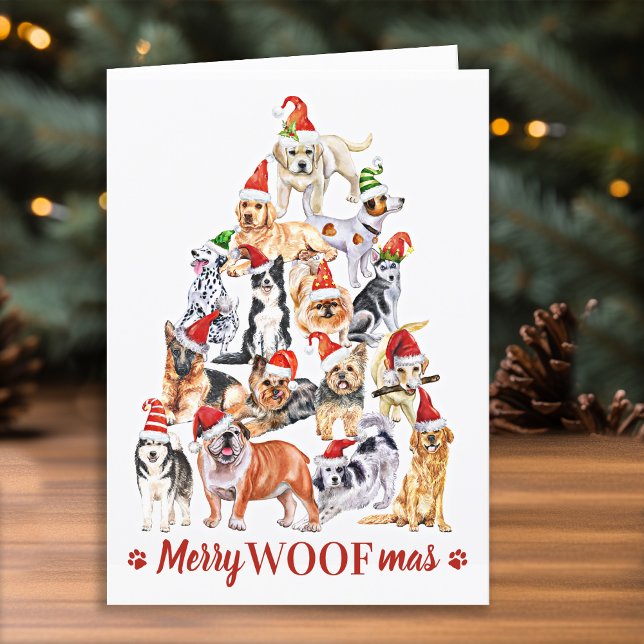 Carte Joyeux Woofmas Amoureux de les chiens Chiens de No (Créateur téléchargé)
