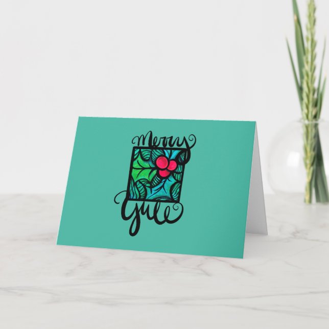 Carte Joyeux Yule                                        (Devant)