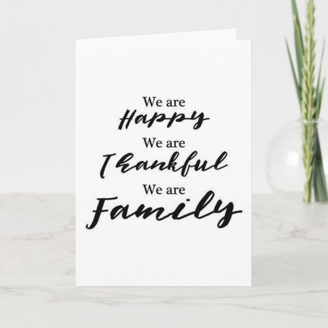 CARTE JOYEZ NOËL À LA ***MEILLEURE FAMILLE JAMAIS*** (Devant)