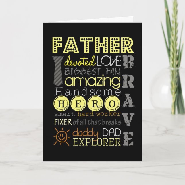 CARTE **JOYEZ NOËL** À MON "PÈRE" AMOUREUX (Devant)