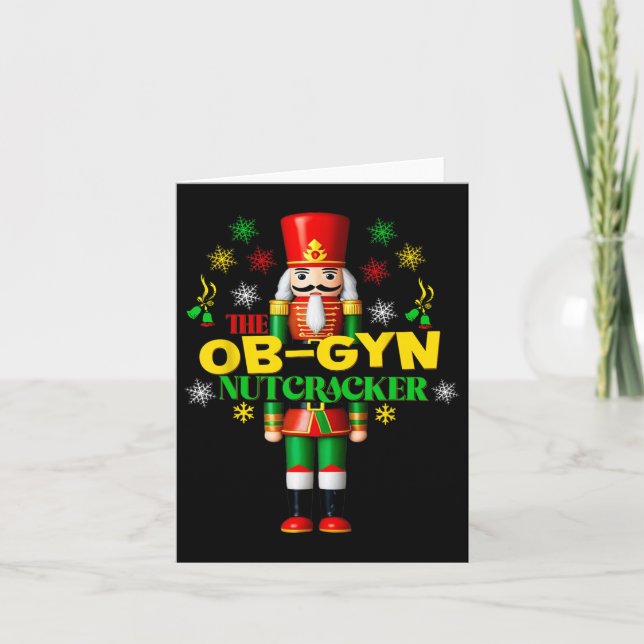 Carte Joyful Nutcracker Ob-gyn Fun Festin Noël Gyn (Devant)