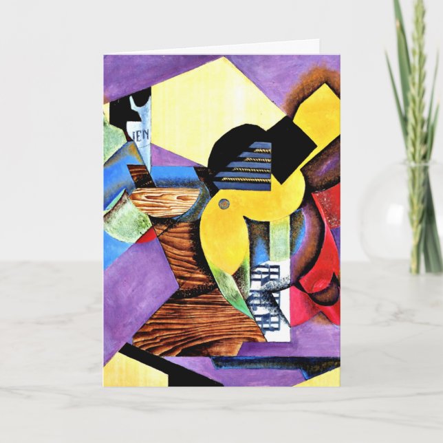 Carte Juan Gris - Guitare, 1913 (Devant)