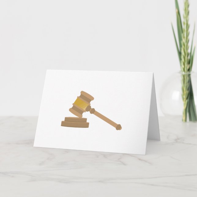 Carte Juges Gavel (Devant)