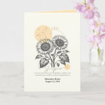 Juillet à août Fleur de naissance Personnalisé Ann