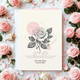 Carte Juin à Juillet Fleur de naissance Personnalisé Ann