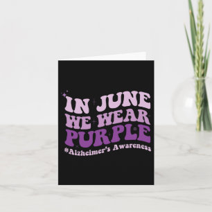 Carte Juin, nous portons du violet Mois de sensibilisati