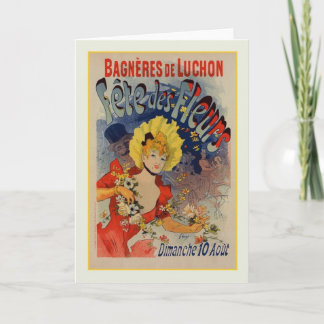 Carte Jules Chéret, publicité, 1890