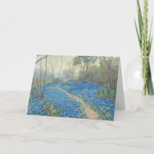 Carte Julian Onderdonk - A Hillside of Bluebonnets