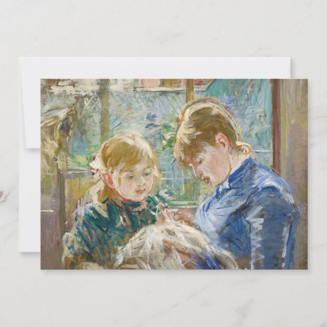 Carte Julie avec sa nounou | Berthe Morisot (Devant)