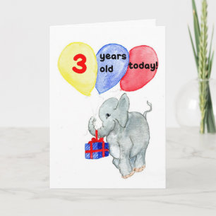 Carte Jumbo 3e anniversaire