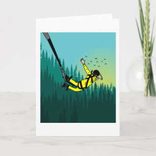 Carte Jumping Bungee Sauter Vers La Liberté