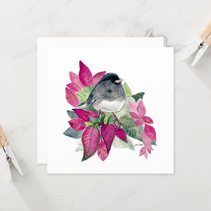 Carte Junco Beautiful Watercolor Note