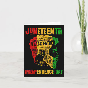 Carte Juneteenth est mon jour d'indépendance Black King