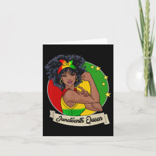 Carte Junetten Queen Melanin Black Girl Magic Women Gi
