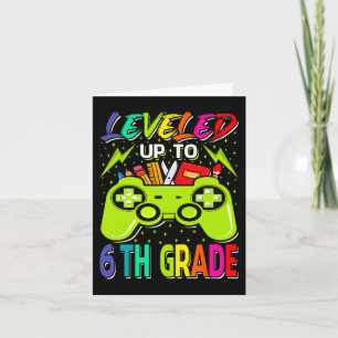Carte Jusqu'À La 6E Année Gamer Retour À L'École Premièr