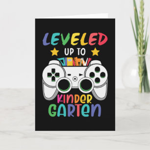 Carte Jusqu'à la maternelle Retour à l'école Gamer