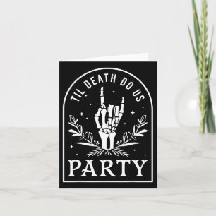 Carte Jusqu'à la mort Fêtons-nous Retro Halloween Bachel