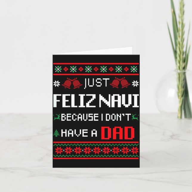 Carte Juste Feliz Navi Parce Que Je N'ai Pas De Papa Ugl (Devant)