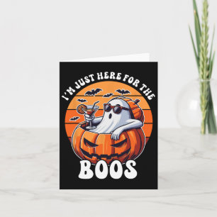 Carte Juste Ici Pour Le Boos Ghost Drôle Hommes Femmes H