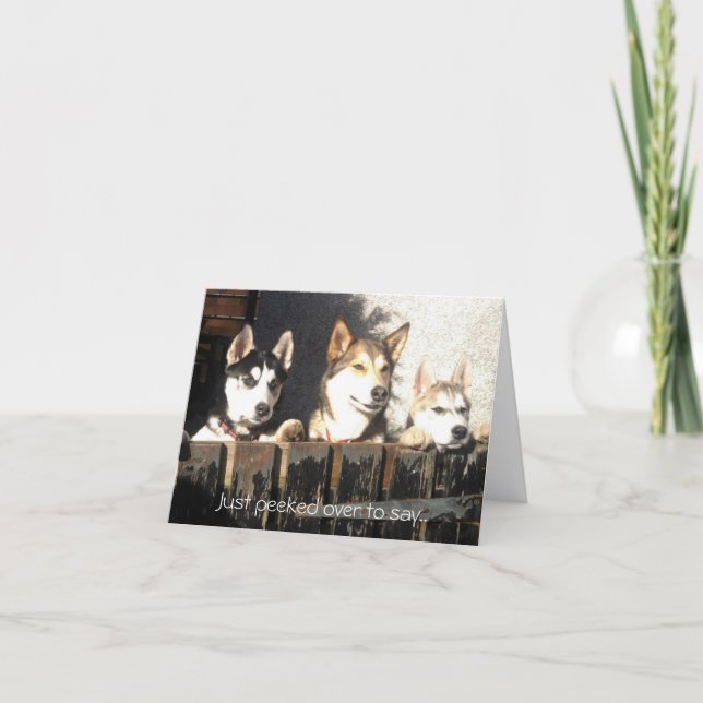 Carte Juste jeté un coup d'oeil plus de pour dire. (Devant)