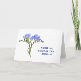 Carte Juste parce que - Freesias