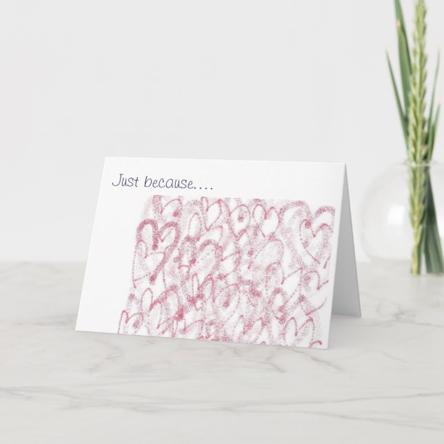 Carte Juste parce que…. Je t'aime (Devant)
