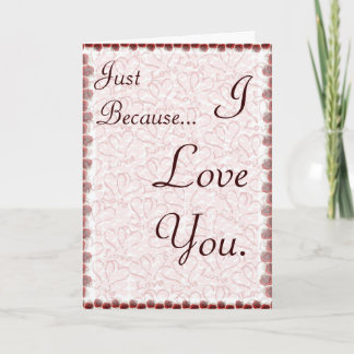 Carte Juste parce que je t'aime