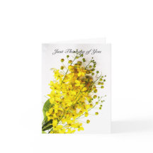 "Juste pensant à vous" le jaune bourgeonne la