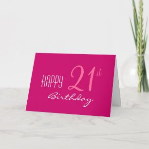 Carte Juste pour son 21e anniversaire
