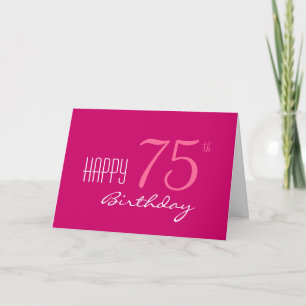 Carte Juste pour son 75e anniversaire