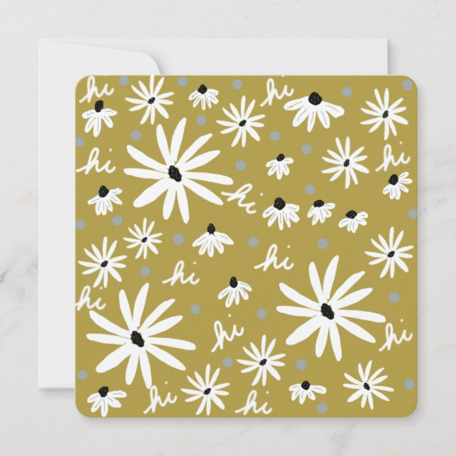 Carte Juste pour te dire bonjour (Devant)